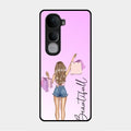 Girl With Bag Glass Case Cover For Vivo Y400 Pro 5G