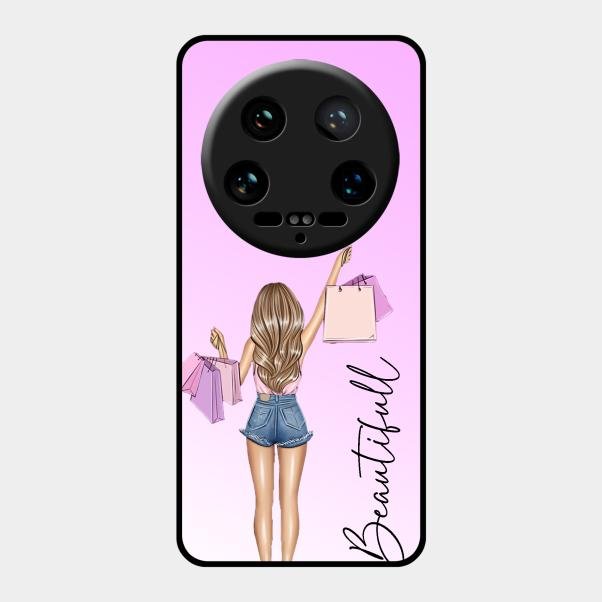 Girl With Bag Glass Case Cover For Xiaomi 14 Ultra