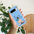 Girl with Book Customize Transparent Silicon Case For Google Pixel 8 Pro 5G