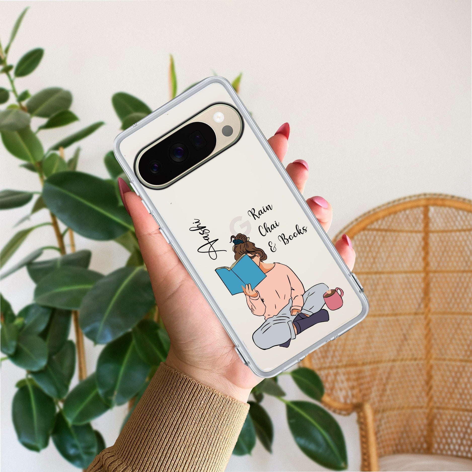 Girl with Book Customize Transparent Silicon Case For Google - ShopOnCliQ