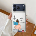 Girl with Book Customize Transparent Silicon Case For iPhone 17 Pro Max
