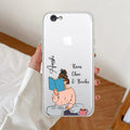 Girl with Book Customize Anti Yellow Clear Case For iPhone 7 / iPhone 8 / iPhone Se 2020