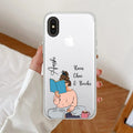 Girl with Book Customize Transparent Silicon Case For iPhone Xs Max