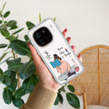 Girl with Book Customize Transparent Silicon Case For iQOO 12 5G