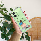 Girl with Book Customize Transparent Silicon Case For iQOO Z9 Lite 5G