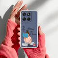 Girl with Book Customize Transparent Silicon Case For Motorola