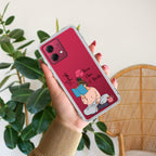 Girl with Book Customize Anti Yellow Case For Motorola G84 5G