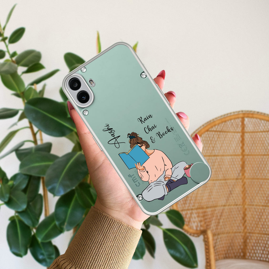 Girl with Book Customize Anti Yellow Case For CMF Nothing Phone 1 5G