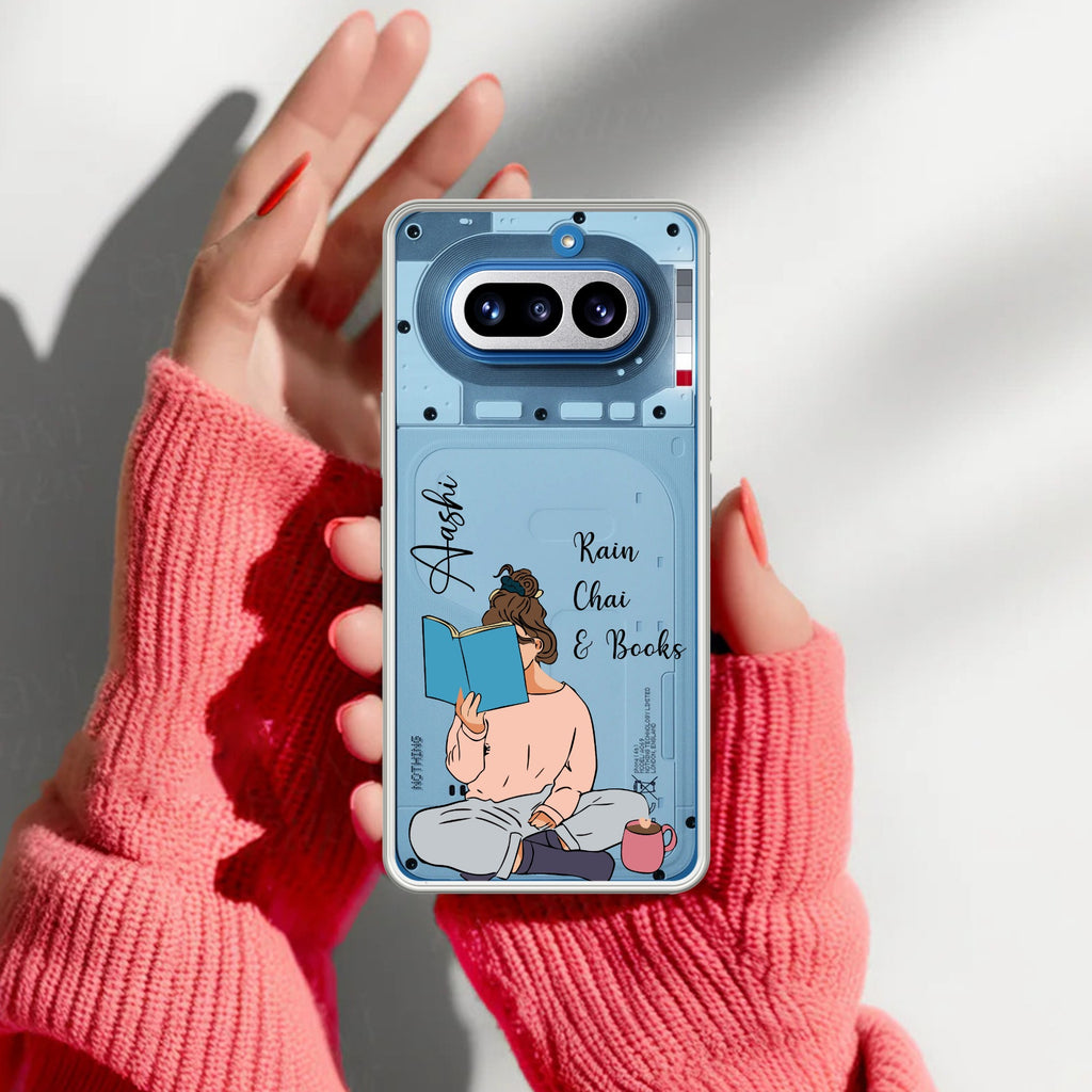 Girl with Book Customize Anti Yellow Case For Nothing Phone 4A 5G