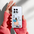 Girl with Book Customize Anti Yellow Case For OnePlus 12R 5G