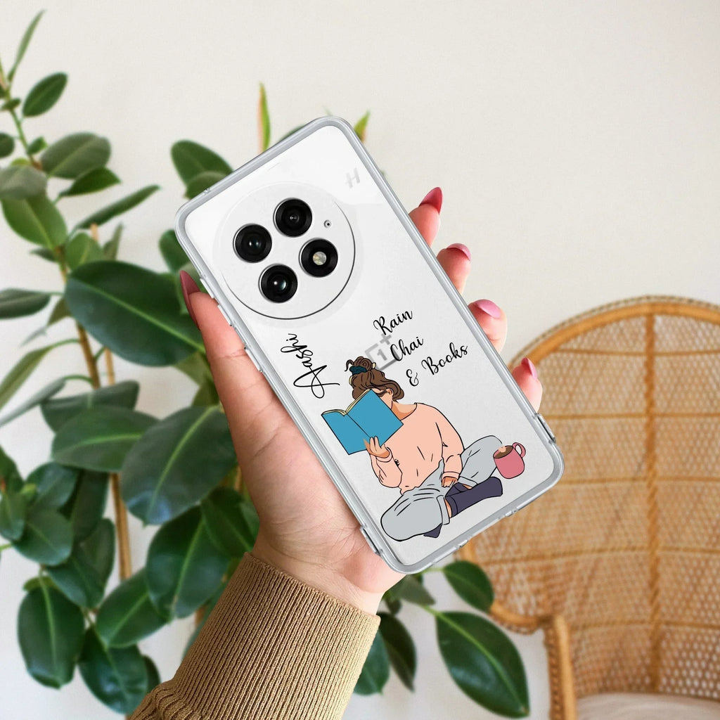 Girl with Book Customize Transparent Silicon Case For OnePlus Nord 2 5G