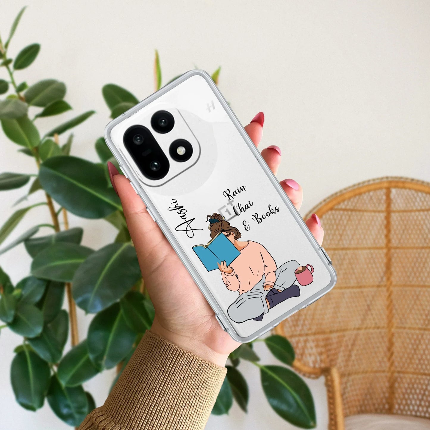 Girl with Book Customize Transparent Silicon Case For OnePlus - ShopOnCliQ