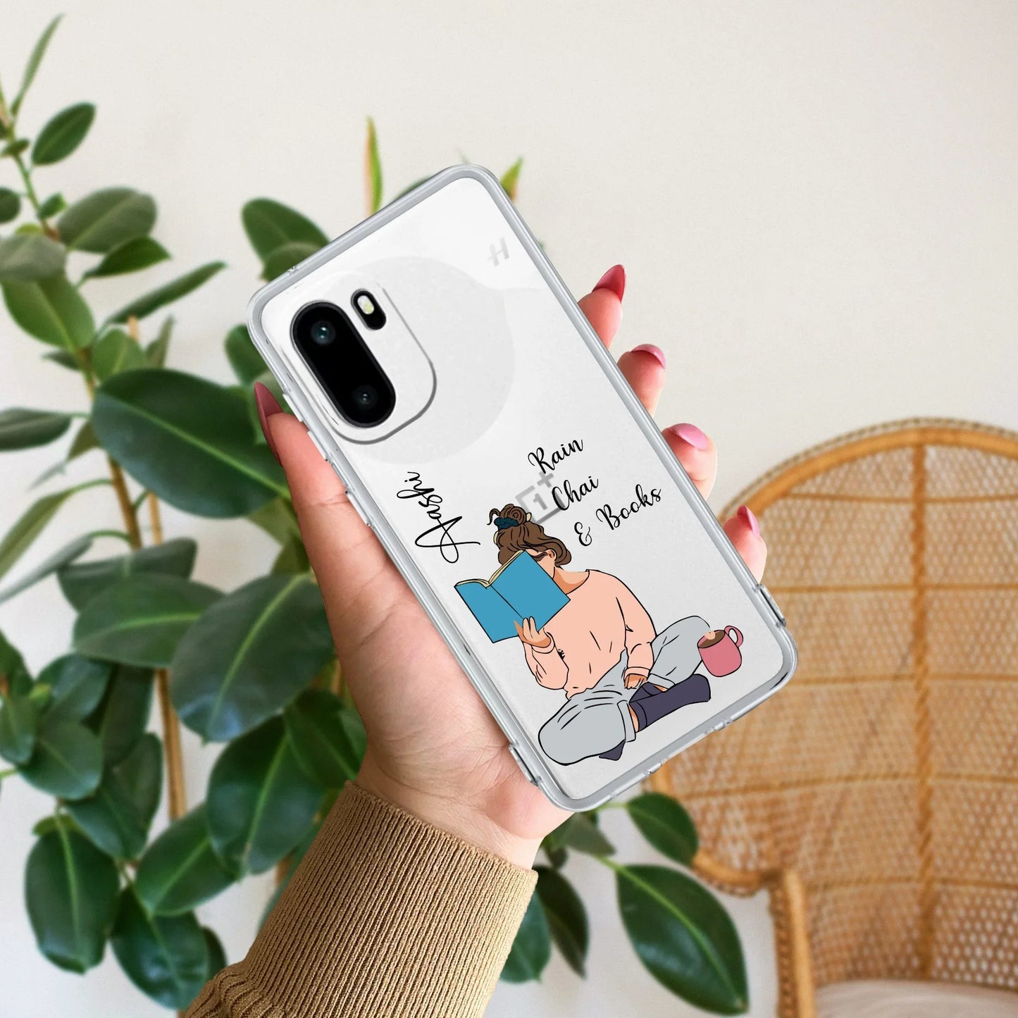 Girl with Book Customize Transparent Silicon Case For OnePlus - ShopOnCliQ