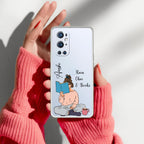 Girl with Book Customize Transparent Silicon Case For OnePlus 9 Pro
