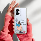 Girl with Book Customize Transparent Silicon Case For OnePlus Nord 2T 5G