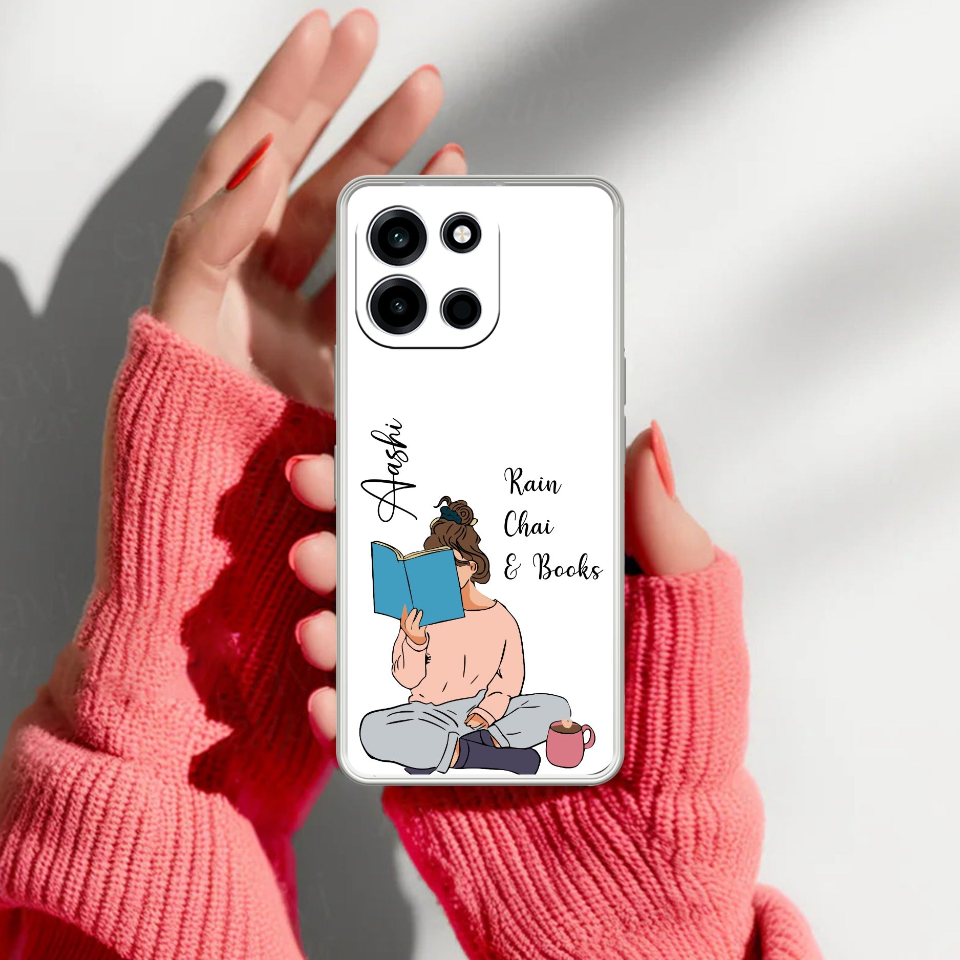 Girl with Book Customize Anti Yellow Case For OnePlus Nord 6 5G