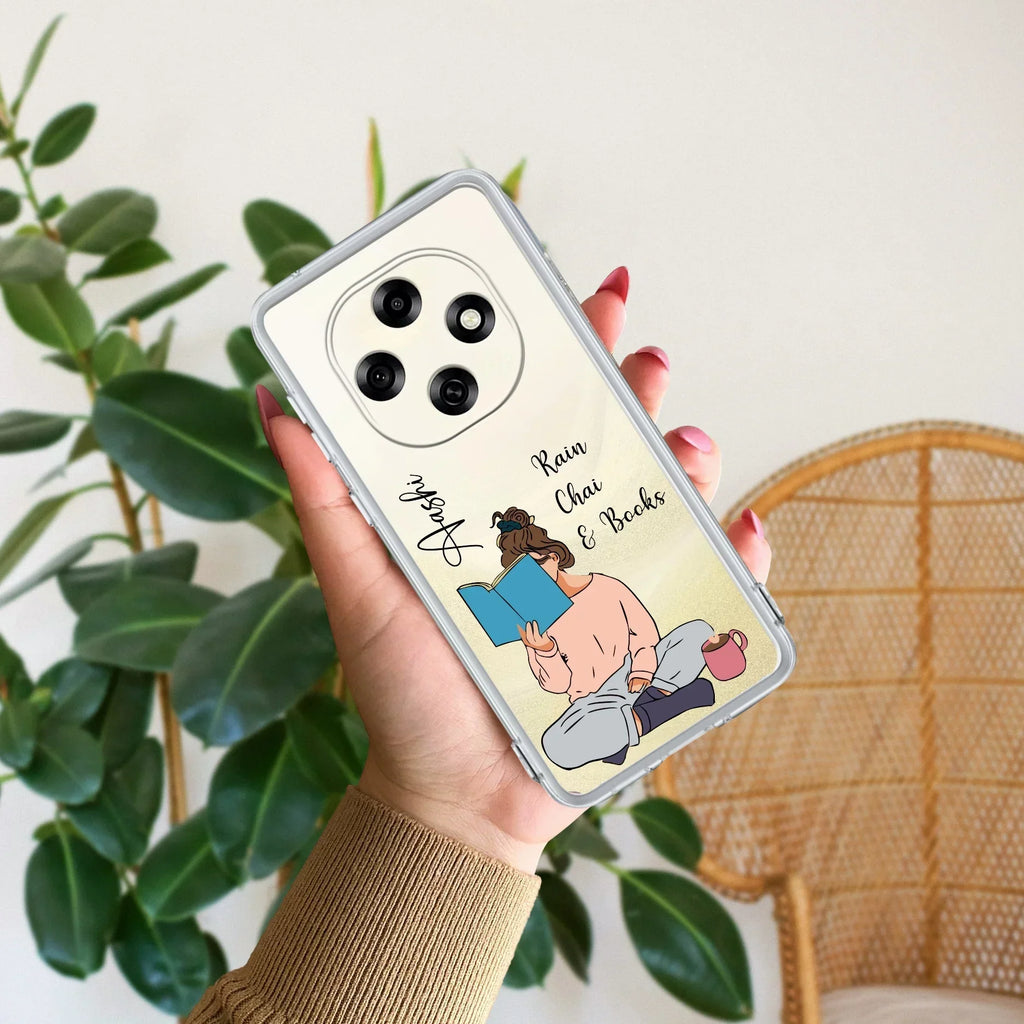Girl with Book Customize Anti Yellow Case For Oppo F31 Pro 5G