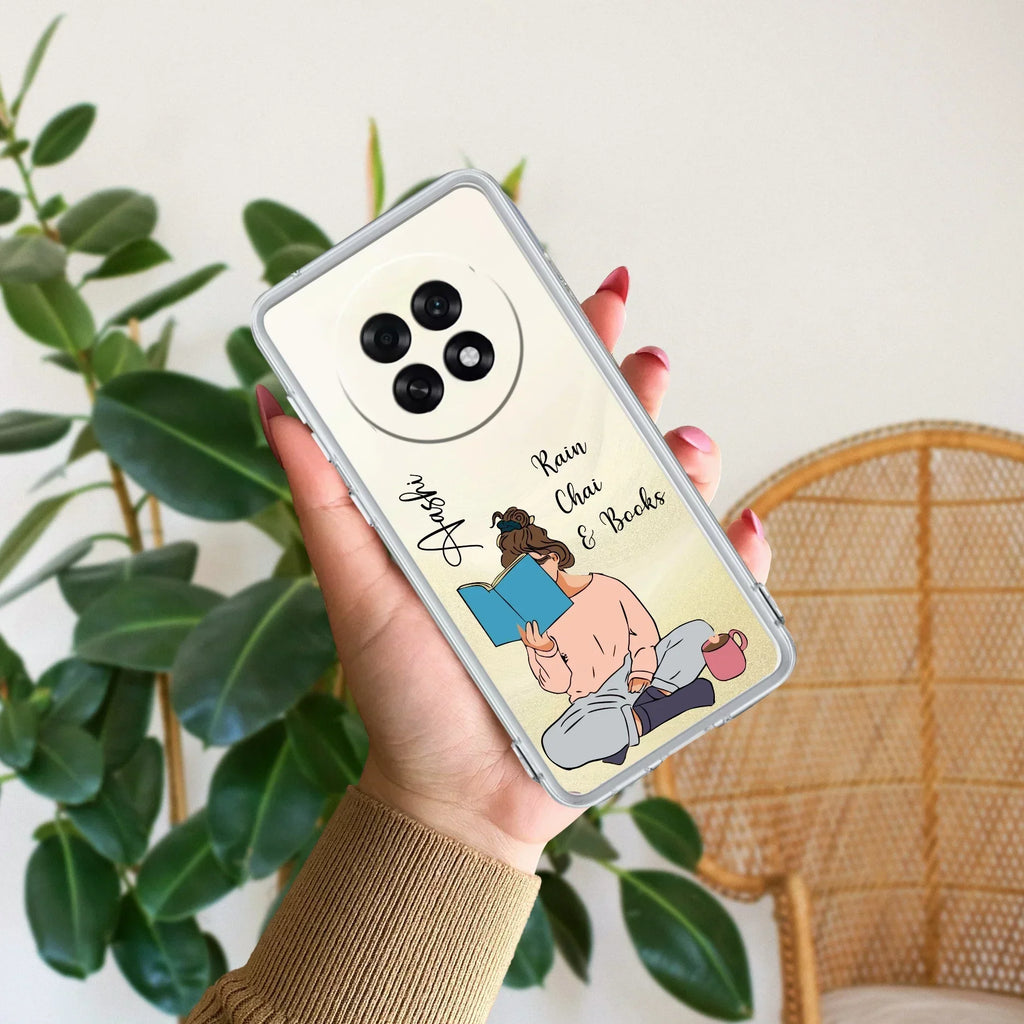 Girl with Book Customize Anti Yellow Case For Oppo F31 Pro Plus 5G