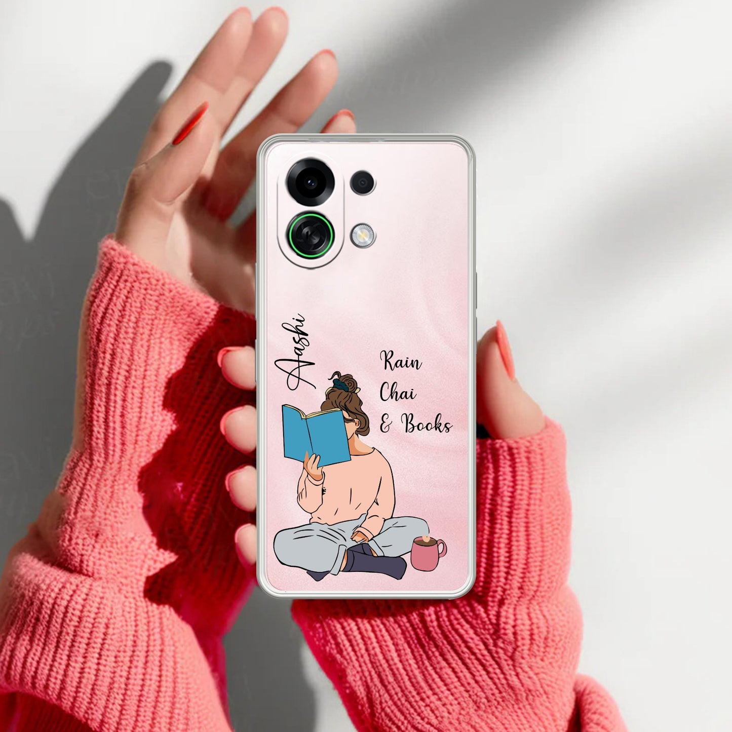 Cute Cat Customize Transparent Silicon Case For Oppo