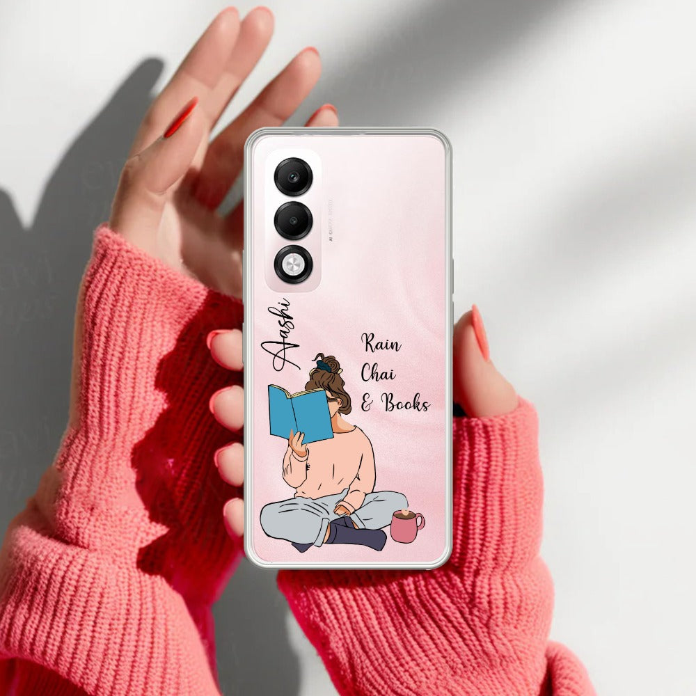 Girl with Book Customize Transparent Silicon Case For Oppo