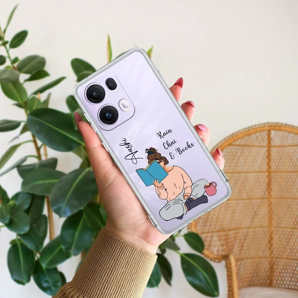 Girl with Book Customize Anti Yellow Case For Oppo Reno 13 Pro 5G