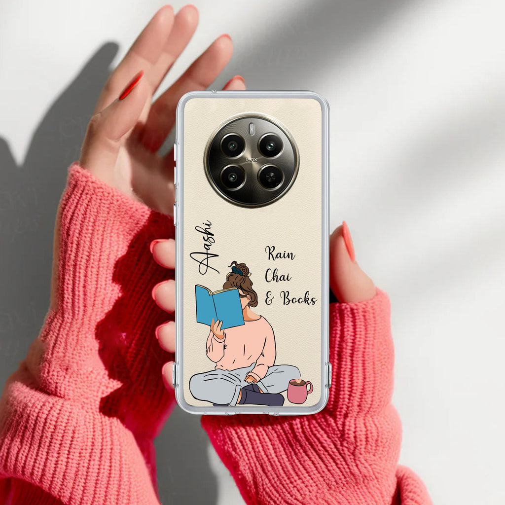 Girl with Book Customize Anti Yelllow Case For Realme P1 Pro 5G