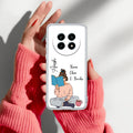 Girl with Book Customize Transparent Silicon Case For Realme 14 Pro Lite 5G