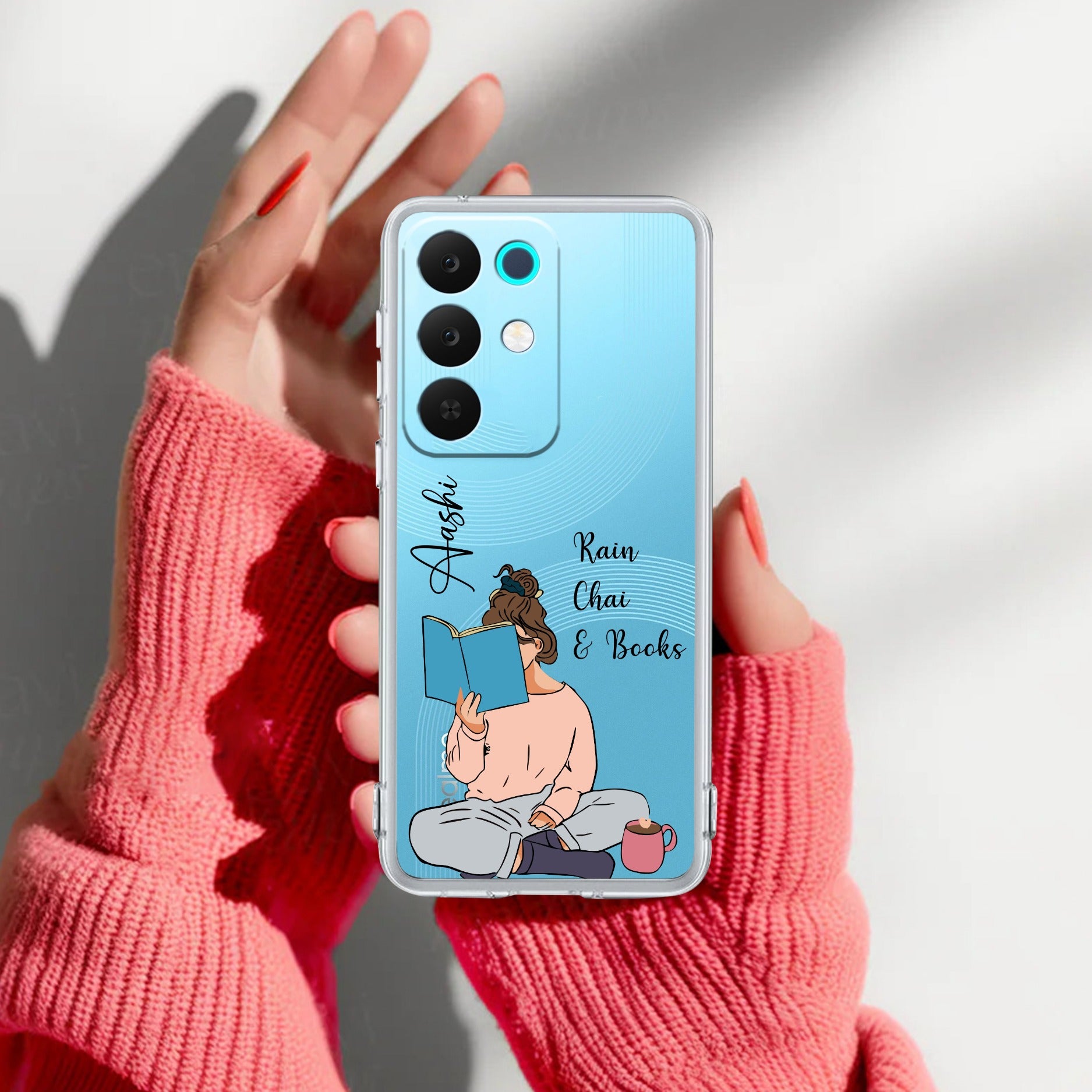 Girl with Book Customize Anti Yelllow Case For Realme 15X 5G