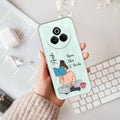 Girl with Book Customize Transparent Silicon Case For Realme P3 Pro 5G