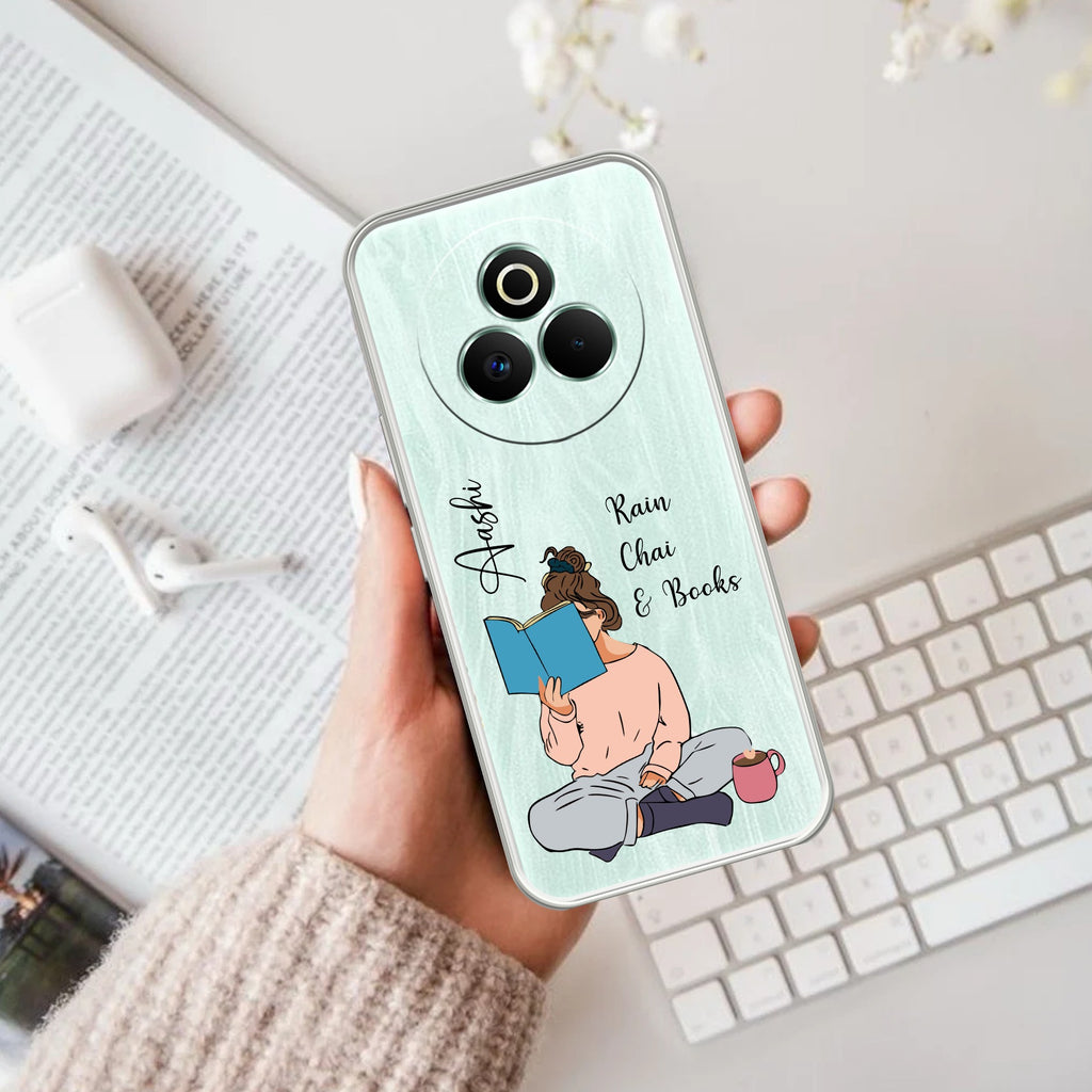 Girl with Book Customize Anti Yelllow Case For Realme P3 Pro 5G
