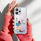 Girl with Book Customize Transparent Silicon Case For Redmi 13 5G