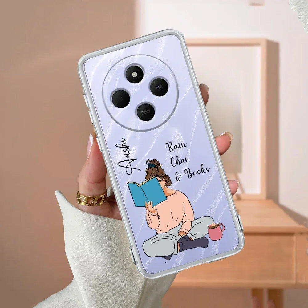 Girl with Book Customize Transparent Silicon Case For Mi 10T 5G / Mi 10T Pro