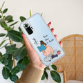 Girl with Book Customize Transparent Silicon Case For Redmi Note 10 Pro Max