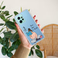 Girl with Book Customize Transparent Silicon Case For Redmi Note 12 4G