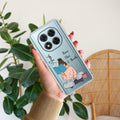 Girl with Book Customize Transparent Silicon Case For REDMI Note 14 SE 5G
