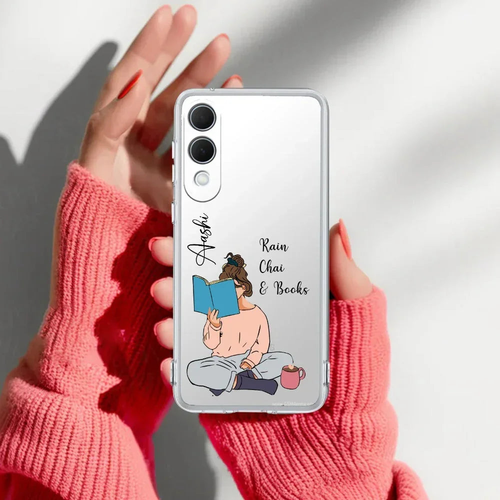 Girl with Book Customize Anti Yellow Case For Samsung Galaxy S25 Edge 5G