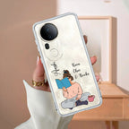 Girl with Book Customize Transparent Silicon Case For Vivo V20 SE