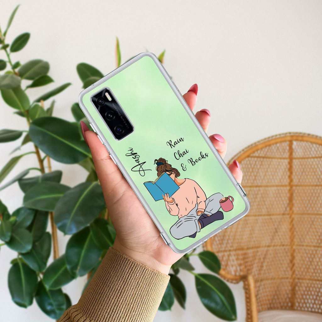Cute Bunny Customize Transparent Silicon Case V2 For Vivo V20 SE
