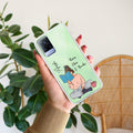 Girl with Book Customize Transparent Silicon Case For Vivo V21 5G