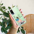 Girl with Book Customize Transparent Silicon Case For Vivo V21e 5G