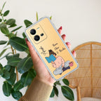 Girl with Book Customize Transparent Silicon Case For Vivo V25 Pro 5G