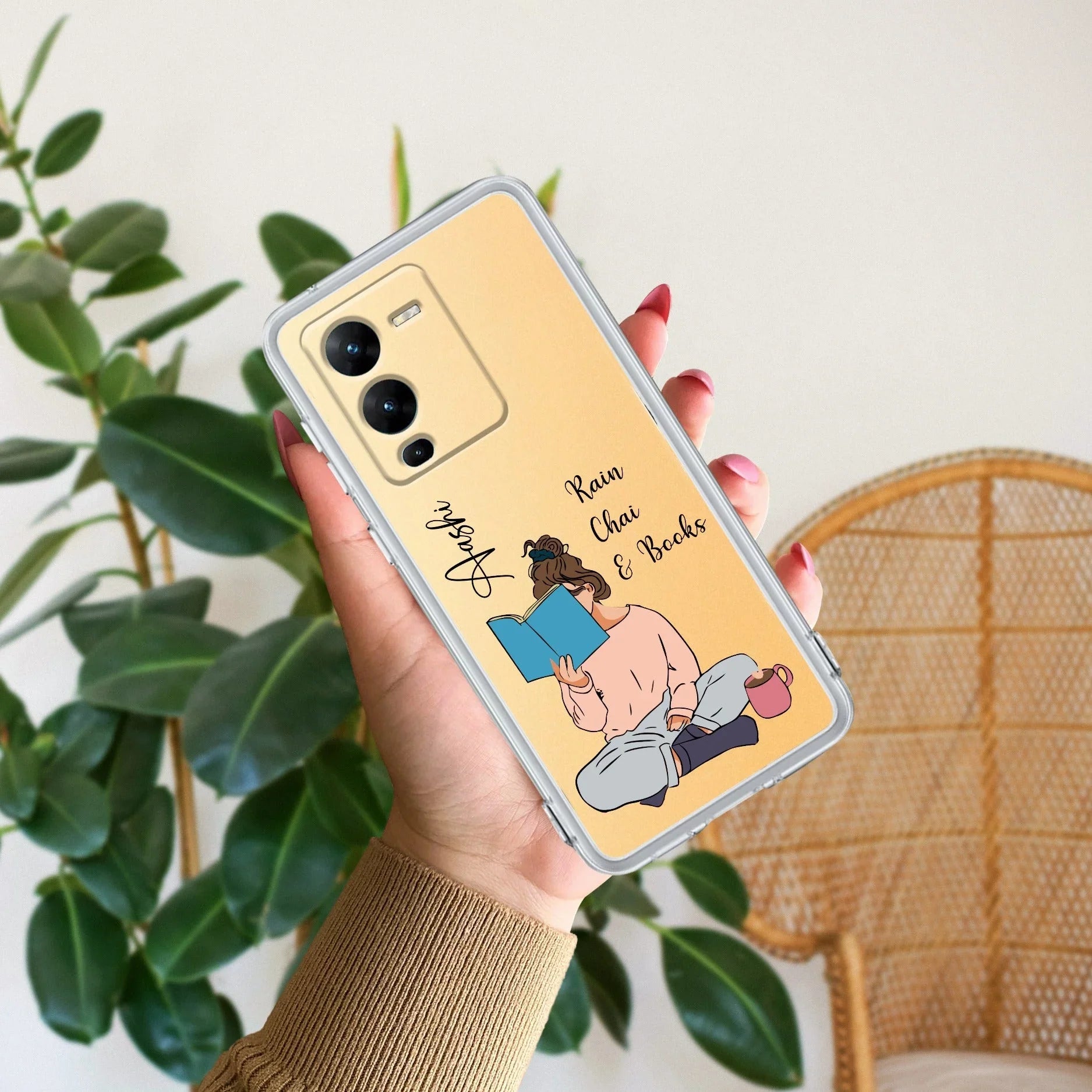 Girl with Book Customize Transparent Silicon Case For Vivo - ShopOnCliQ