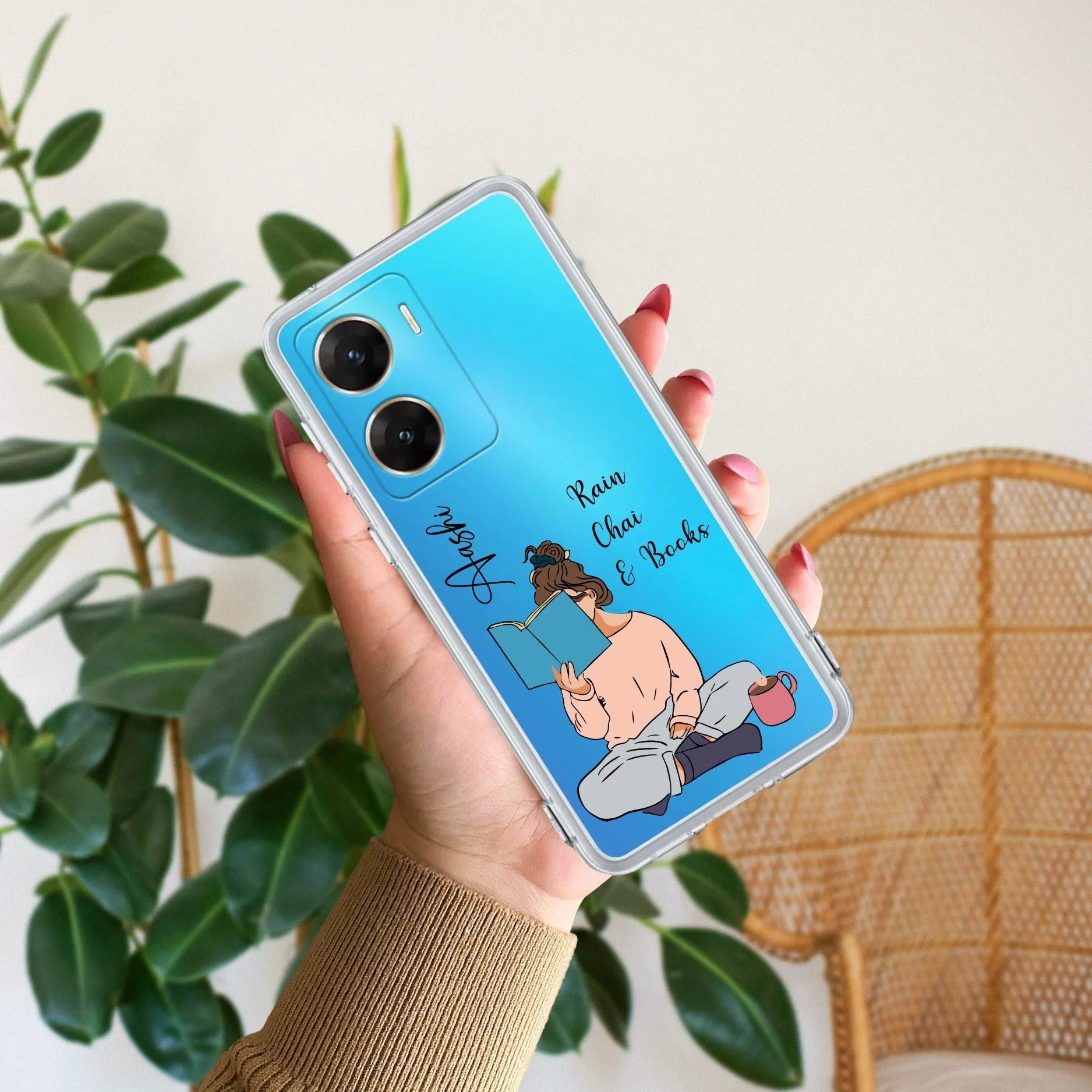 Girl with Book Customize Transparent Silicon Case For Vivo - ShopOnCliQ