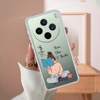 Girl with Book Customize Transparent Silicon Case For Vivo X300 5G