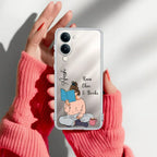 Girl with Book Customize Transparent Silicon Case For Vivo Y19 5G