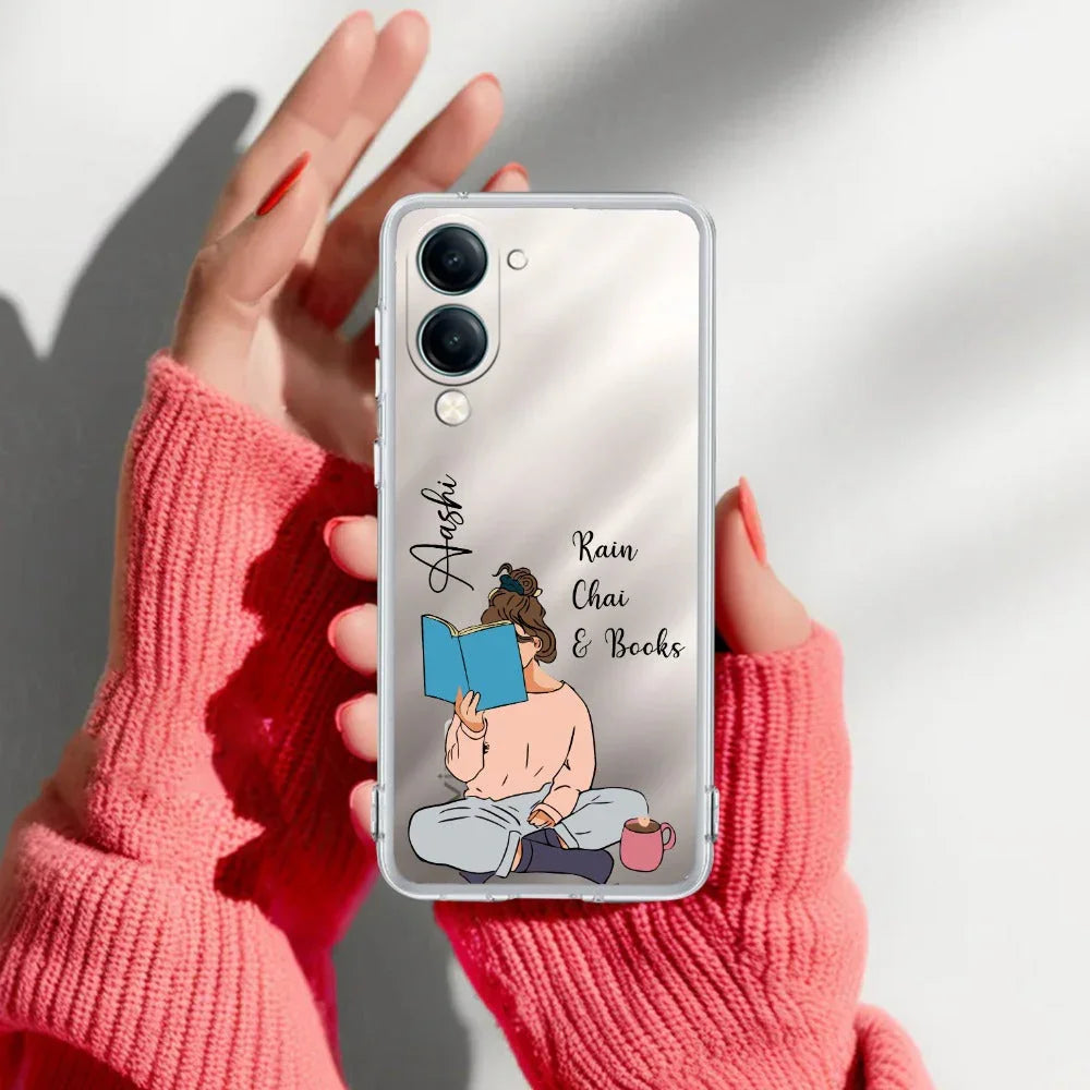 Girl with Book Customize Transparent Silicon Case For Vivo - ShopOnCliQ