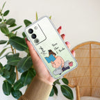 Girl with Book Customize Transparent Silicon Case For Vivo Y200 5G