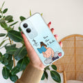 Girl with Book Customize Transparent Silicon Case For Vivo Y29 5G