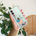 Girl with Book Customize Transparent Silicon Case For Vivo Y31 5G