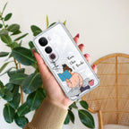 Girl with Book Customize Transparent Silicon Case For Vivo V40e 5G